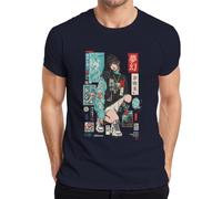 Between Dreams and Reality Anime Japan Y2K - Maglietta da uomo, blu navy, S
