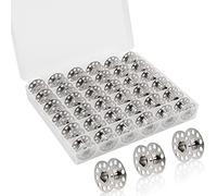 BetyBedy - Set di 36 bobine in metallo con custodia per bobina, per macchina da cucire artigianale, set di bobine in metallo per Bro-Ther/Baby-Lock/Jano-me/El-na/Sin-ger, accessori per macchine da