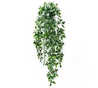 Betylifoy 1Pcs Piante da Appendere Artificiali con Vaso 50 cm di Lunghe Edera Artificiale Viti Foglie di Eucalipto Mandala Verde Piante in Vaso per la Casa Interni ed Esterni Decoro (Mandala)