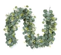 Betylifoy 2 Pz Artificiale Seeded Eucalipto Ghirlanda, Primavera Ghirlanda Verde Ghirlanda Appeso viti per la Cerimonia Nuziale Festa a Casa Decorazione della Tavola (2, Verdi)