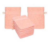 Betz 10 guanti da bagno manopola Palermo 100% cotone misure 16 x 21 cm colore albicocca