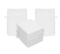 Betz 10 guanti da bagno manopola Palermo 100% cotone misure 16 x 21 cm colore bianco