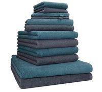 Betz 12 TLG. Set di asciugamani Berlino 100% cotone 2 asciugamani 4 asciugamani 2 asciugamani per gli ospiti 2 panni per il sapone 2 guanti per il lavaggio