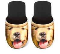 Betz Ciabatte Pantolette Slipper Lei e Lui Jersey Taglia M/L, Golden Retriver, Medium