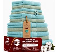 Betz set di 1 asciugamani Premium 100% cotone 2 teli doccia 4 asciugamani 2 asciugamani per ospiti 2 guanti da bagno 2 lavette
