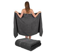 Betz Set di 2 Asciugamani da bagno XXL PALERMO 100% cotone 100 x 200 cm colore antracite