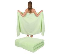 Betz Set di 2 Asciugamani da bagno XXL PALERMO 100% cotone 100 x 200 cm colore verde