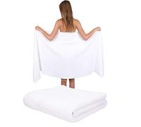 Betz set di 2 asciugamani per sauna PALERMO 100% cotone 80x200 cm colore bianco