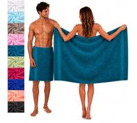Betz set di 2 asciugamani per sauna PALERMO 100% cotone 80x200 cm colore petrolio