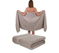 Betz set di 2 asciugamani per sauna PALERMO 100% cotone 80x200 cm colore pietra