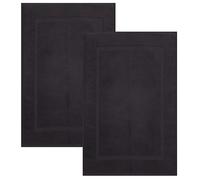 Betz Set di 2 scendibagni misure 50 x 70 cm 100% cotone scendibagno tappeto da bagno Premium qualità 650 g/m² 10 colori sono disponibili (grafite)
