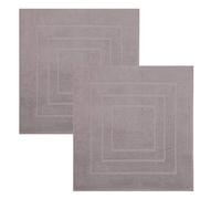 Betz Set di 2 scendibagni PALERMO misure 60 x 60 cm 100% cotone tappeto da bagno tappeto da doccia qualità 680 g/m² colore pietra