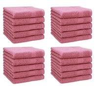 Betz Set di 20 Lavette Premium Misura 30 x 30 cm 100% Cotone colore rosa scuro