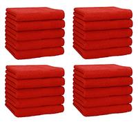 Betz Set di 20 Lavette Premium Misura 30 x 30 cm 100% Cotone colore rosso