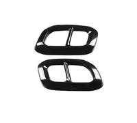 BEUAOCK 2 Pezzi di Rivestimento for Tubo di Scarico in Acciaio Inossidabile for Auto, Compatibile con Mercedes GLC GLE GLS W167 X253 X167 2020(Style B)