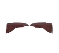 BEUAOCK Adesivi Decorativi for braccioli Interni delle Portiere Auto compatibili con Ford Mustang 2015-2018 2019 2020 2021 2022 2023 Accessori Esterni(Red Carbon Fiber)
