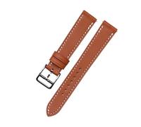 BEUAOCK Compatibile con cinturini for orologi Hermes H Hour/Cape Cod in pelle di vitello a grana liscia, accessori for cinturino da donna 16 17 20 mm(YB w with clasp)