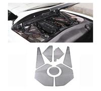 BEUAOCK Compatibile con Corvette C8 Stingray Z51 Z06 2020-2023, Pannello Laterale del vano Motore in Acciaio Inossidabile for Auto(7pcs Silver)