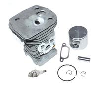 BEUAOCK Kit Cilindro e pistone da 47 mm Compatibile con Husqvarna 455 455 Rancher 455E 460 460 Rancher Compatibile con Motosega Jonsered CS2255 PN 537320402 537320501