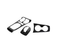 BEUAOCK Kit di Copertura Decorativa for portabicchieri Anteriore in Fibra di Carbonio ABS Compatibile con Camaro 2010-2015, Accessori for Interni Auto(Dark Khaki)