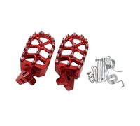 BEUAOCK Pedane forgiate Pedali Poggia compatibili con GasGas EC300 2000 EC125 2009 EC50 EC200 EC250 EC 50 125 200 250 300 450 515(Red)