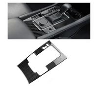 BEUAOCK Vera Fibra di Carbonio Morbida Compatibile con Mazda 3 BP 2019 2025 Compatibile con Pannello Cambio Manuale Automatico Mazda 3 Axela(LHD Black)
