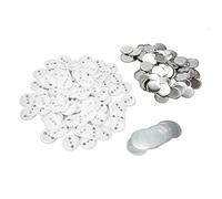 Beufee 100 Impostare parti del pulsante con pin vuoto, badge rotondo che creano forniture kit di badge per perno di metallo per fai -da -te artigianale (44 mm)