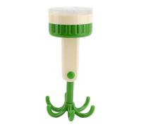 Beufee 2 pezzi di gancio di aspirazione rotante, cucina pieghevole per utensile cucina a gancio a sei artigli cucina per mobile da bagno (Verde)