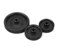 Beufee 3PCS Follow Focus Gear, 38T Gear M0.8 43T Gear M0.8 65T Gear Follow Focus Kit Attrezzatura Messa a Fuoco Nero Follow Focus Gear Kit Attrezzatura Follow Focus Messa a Fuoco per DP3000
