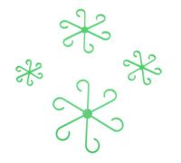 Beufee 8 Pezzi Supporti per Lo Stelo della pianta d'appartamento, Supporto per Piante Reliusibile Supporto per impianti Supporto per Le Piante di Supporto per Piante per Piante da (Verde)