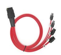 Beufee Cavo Mini SAS a Serial ATA, Cavo Serial ATA da 36 Pin SFF 8087 a 4 Parti Interne del Computer Cavo Interno da Mini SAS a Mini SAS da 1,6 Piedi