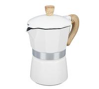 Beufee Coloratore espresso di Stovetop, pentola per percolatori di caffè espresso in alluminio per campeggio per la casa (3 tazze da 150 ml)