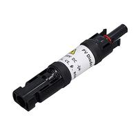 Beufee Connettore diodo Solare fotovoltaico, Supporto per diodo di Blocco Cavo Pannello IP67 Maschio Femmina 1000 V per Cavo Solare fotovoltaico (15A)
