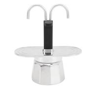 Beufee Double Spout Espresso Maker, caffè che il caffè rapidamente, per il campeggio per esterni a casa (Diez base de la esquina)
