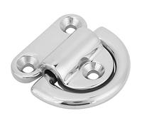 Beufee Folding Pad Eye, Marine D Ring Tie Down Anchor Heavy Duty Desk Tie Down Anchor with Plate for Marine Trailer Boats Truck