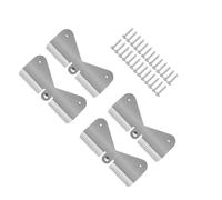 Beufee Gutter Extension Hinge, 4 Sets Stainless Steel Downspout Extension Gutter Downspout Flip Up Hinge