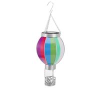 Beufee Lanterna Solare con Mongolfiera Arcobaleno, a 600 mAh Automatico On Light Light Solar Hanging Outdoor Outdoor per Il Portico da Giardino da Patio