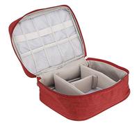 Beufee Organizer per cavi da viaggio, organizer elettronico Custodia da viaggio Borsa per organizer per cavi Organizzatore per cavi di ricarica Conservazione di accessori elettronici (Rosso)