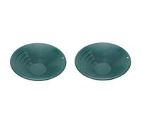 Beufee Padella Oro 260 mm, 2 Pezzi 10,2 Pollici per Esterni in Oro prospettico Kit per Il rilevatore Metallico Accessori per setacciatura Addominali Che Lava Il setaccio Vassoio
