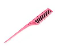 Beufee Pettine a 3 file, Pettine per stuzzicare 2 pezzi Spazzola per capelli ricci Leggera per la cura dei capelli Modellazione dello styling (Pink)