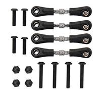 Beufee Set di bielle di sterzo 4pcs, Asta di Collegamento dello sterzo in Metallo per Accessori per Auto RC per Auto Piatta rc 1/10 per Tutte Le Viti M3 esadecimale (46-55)