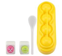 Beufee Stampi per Arancini di Riso, Stampo per Onigiri Riso per Sushi Accessori per Scatole con Stampi per Palline di Riso Gialle con Dispositivo di Goffratura Polpette Stampo