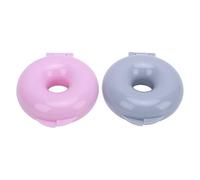 Beufee Stampo per ciambelle, 2 pezzi Stampo per torta in silicone rotondo Stampo per ciambella in silicone per cottura Teglia per pane bagel Utensile da fai-da-te