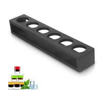 Beufee Vassoio per Bicchierini Liquore, Shot Bicchieri Cocktail Holder, 6 Fori Shot Dispenser Bevande Tavola di Servizio Organizzatore Shot Vassoio di Vetro (01), Non Includere Bicchiere di Vino