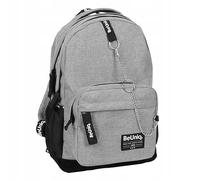 BeUniq Zaino scuola per ragazzi leggero e comodo zaino con due scomparti e due tasche laterali, zaino sportivo per ragazzi e ragazze, grigio.