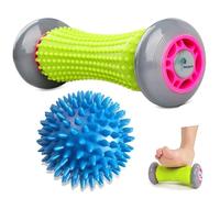 beupro Foot Roller & Spiky Massage Ball Set, massaggiatore per fascite plantare, 2 pezzi, per il recupero della fascite plantare e per rilassare i muscoli stretti