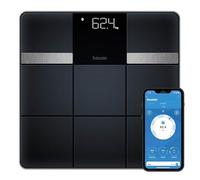 Beurer BF 450 bilancia pesapersone con connessione app tramite Bluetooth, bilancia impedenziometrica digitale con 17 valori di misurazione, struttura piastrellata opaca, 8 memorie utente, 180 kg