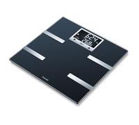 Beurer BF 720 Bilancia Diagnostica con connessione Bluetooth allo smartphone, determinazione del peso e del grasso corporeo, della percentuale muscolare e del fabbisogno calorico AMR/BMR, colore nero