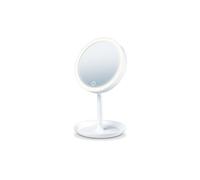 Specchio trucco luce led e base portaoggetti Beurer