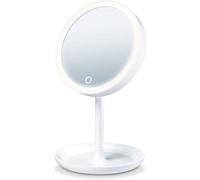 Specchio trucco luce led e base portaoggetti Beurer